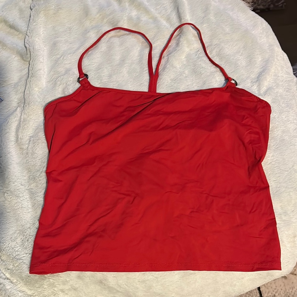 Nautica Red Sleeveless Top